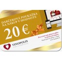 Darčeková poukážka 20 eur na nákup vína