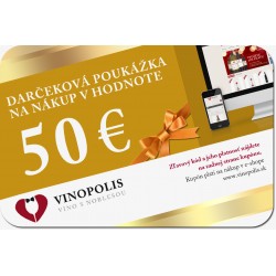 Darčeková poukážka 50 eur na nákup vína